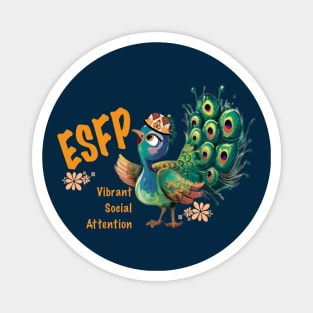 ESFP Performer, Peacock Magnet